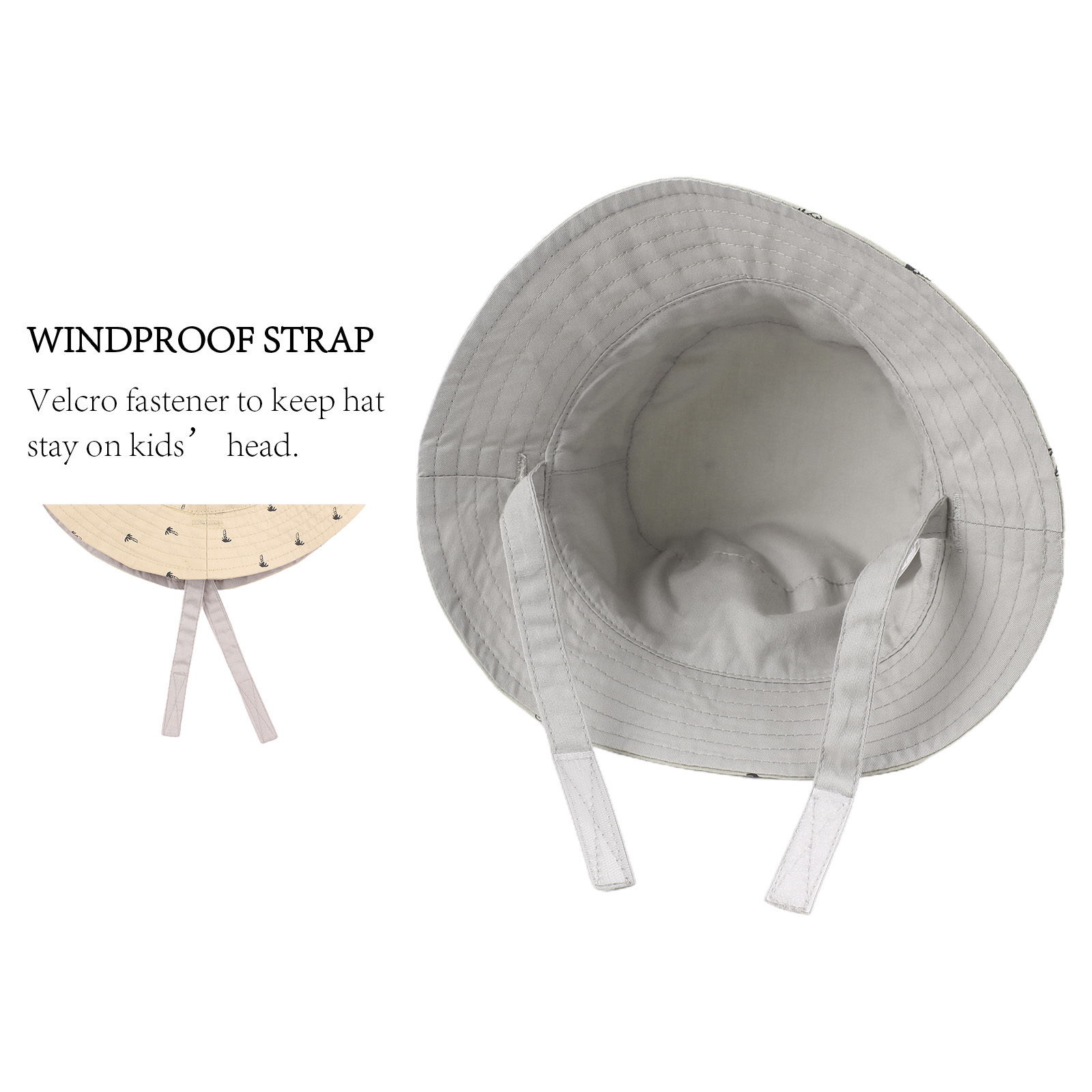 Caps Hats Spring Summer Kids Fisherman Hat Coconut Tree Boys Girls Sunscreen Bucket Cap Outdoor Sun Hat Panama Beach Sunshade Accessories 230313