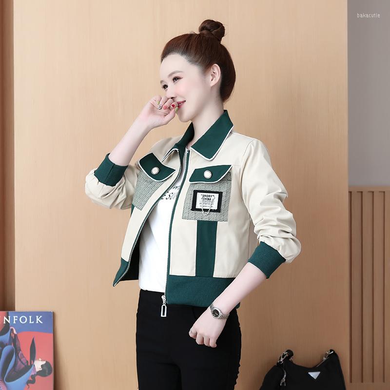 Women' Jackets 2023 Autumn Stand Collar Print Jacket For Women Elegant Slim Korean Baseball Tops Bomber Casual Lady Short Coat Outwear, Yellow
Women' Jackets 2023 Autumn Stand Collar Print Jacket For Women Elegant Slim Korean Baseball Tops Bomber Casual Lady Short Coat Outwear, Yellow