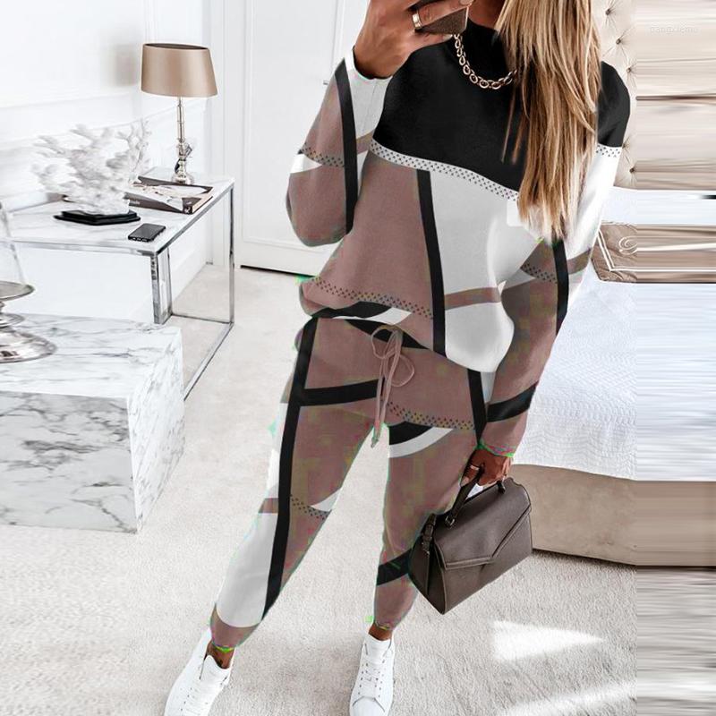 Women' Two Piece Pants Fashion Contrast Color Loose 2Pc Suit Elegant O Neck Long Sleeve Pullover And Pencil Outfits Women Casual Drawstring, 03 camel
Women' Two Piece Pants Fashion Contrast Color Loose 2Pc Suit Elegant O Neck Long Sleeve Pullover And Pencil Outfits Women Casual Drawstring, 03 camel