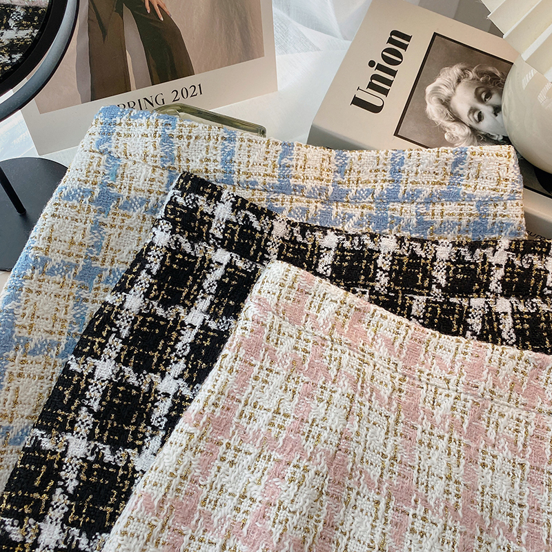 Skirts Gagarich Woman Plaid Skirt Spring Style Korean Version Slimming Sweet High-waisted A-line Short Skirt Mini Girl Bottoms 230313