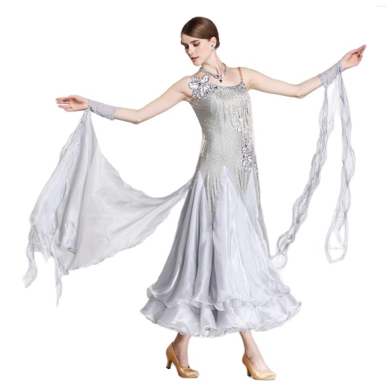 Stage Wear B-15110 High Quality Rhinestones Ballroom Dance Dress Adult Lyrical Gray Modern Costume For Competition, Picture shown
Stage Wear B-15110 High Quality Rhinestones Ballroom Dance Dress Adult Lyrical Gray Modern Costume For Competition, Picture shown
