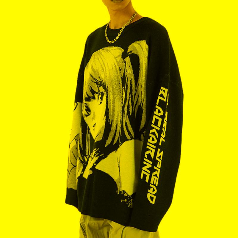 Men's Sweaters Harajuku Sweater Men Women Japanese Anime Cartoon Pullover Hip Hop Streetwear Long Sleeve Pattern Knitted MensMen's
Men's Sweaters Harajuku Sweater Men Women Japanese Anime Cartoon Pullover Hip Hop Streetwear Long Sleeve Pattern Knitted MensMen's