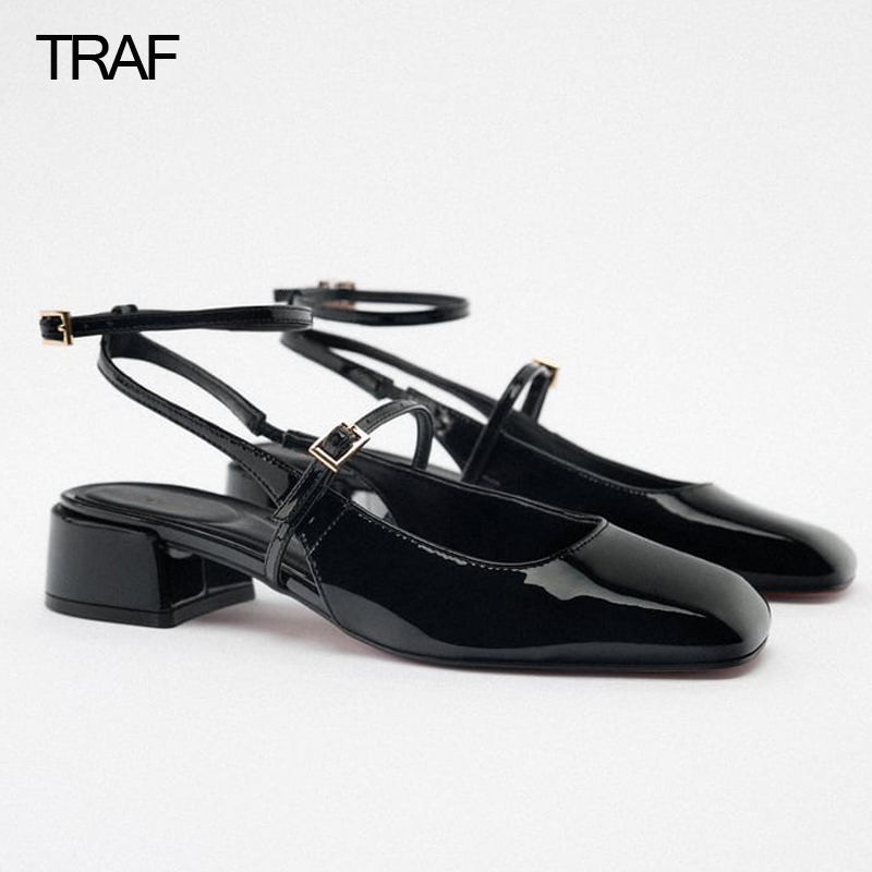 Dress Shoes TRAF Fashion Women Pumps Mary Jane Heels Chunky Strappy Black Square toe Lolita Slingback Cute 230313
Dress Shoes TRAF Fashion Women Pumps Mary Jane Heels Chunky Strappy Black Square toe Lolita Slingback Cute 230313