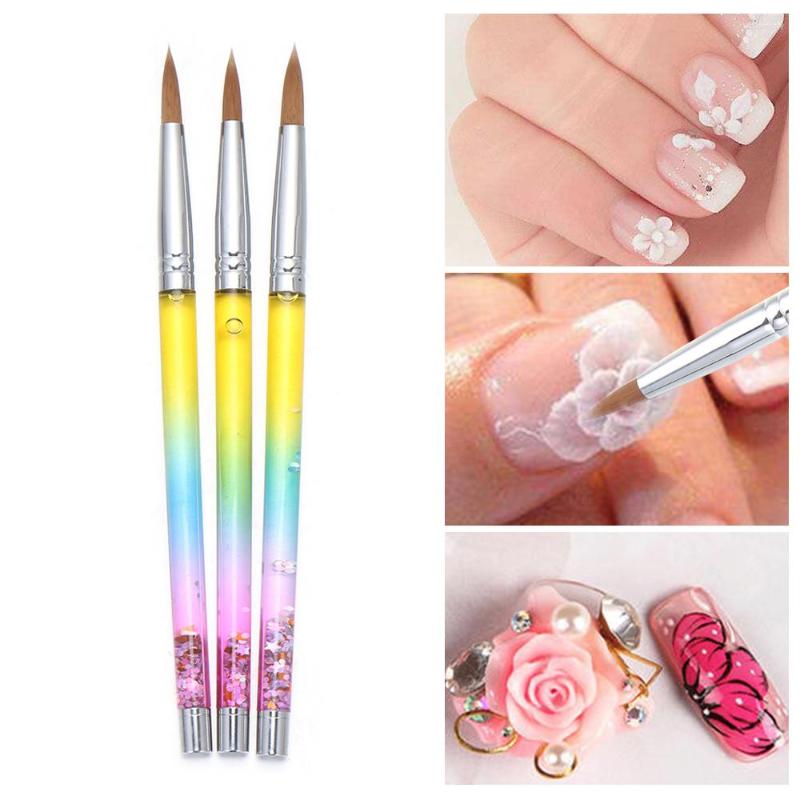 Nail Brushes 10# 12# 14# Nylon Acrylic Brush With Liquid Glitter Handle For Powder UV Gel Polish Art
Nail Brushes 10# 12# 14# Nylon Acrylic Brush With Liquid Glitter Handle For Powder UV Gel Polish Art