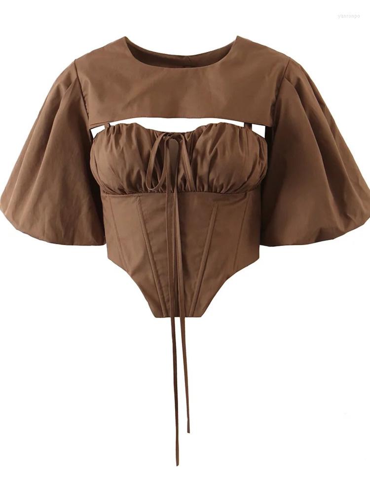 Women' Tanks Summer 2023 Collection Brown Short Fluffy Sleeve Overall Pullovers Tank Top Two Piece Set Slim Crop Tops GE580, Coffee
Women' Tanks Summer 2023 Collection Brown Short Fluffy Sleeve Overall Pullovers Tank Top Two Piece Set Slim Crop Tops GE580, Coffee