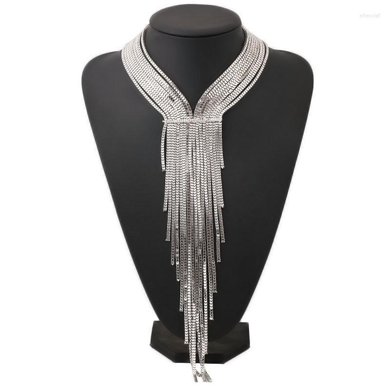 Pendant Necklaces Most Bohemia Jewelry Accessories Gold&Silver Color Alloy Chain Rhinestone Crystal Long Tassel Necklace Women
Pendant Necklaces Most Bohemia Jewelry Accessories Gold&Silver Color Alloy Chain Rhinestone Crystal Long Tassel Necklace Women