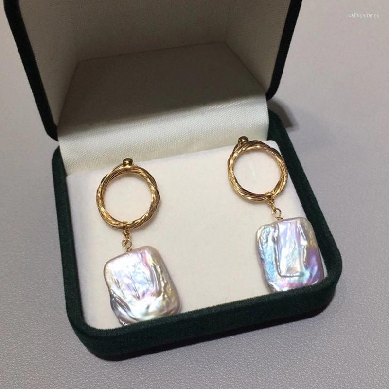 Hoop Earrings Designer Handmade Square Shape Natural White Genuine Pearl Freshwater Cultured Gold Earring For Lady Wedding
Hoop Earrings Designer Handmade Square Shape Natural White Genuine Pearl Freshwater Cultured Gold Earring For Lady Wedding