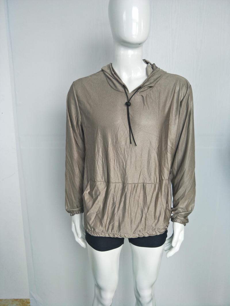 Men's T Shirts EMF Protection Man's Hoody For, Silver gray