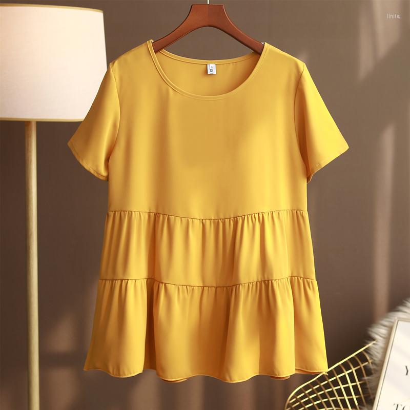Women's Blouses Brand Fashion 2023 Summer Short-sleeved Plus Size Chiffon Shirt Round Neck Loose Cover The Belly Thin Baby Top Women, Dark blue
Women's Blouses Brand Fashion 2023 Summer Short-sleeved Plus Size Chiffon Shirt Round Neck Loose Cover The Belly Thin Baby Top Women, Dark blue