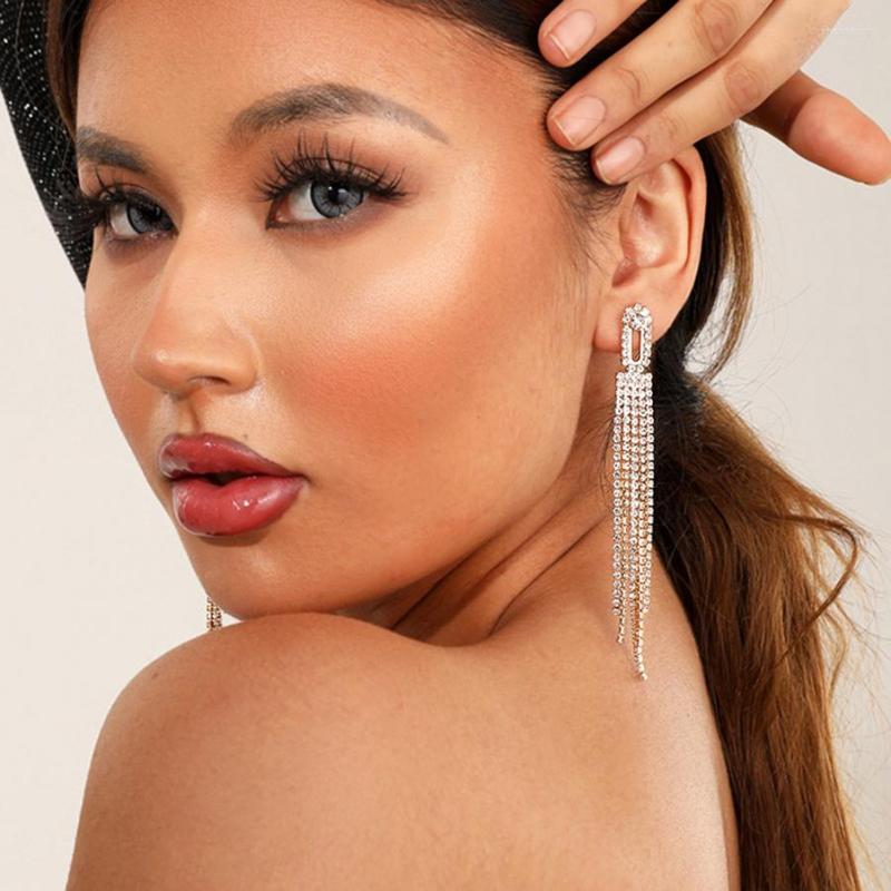 Stud Earrings Korean Ohrringe 2023 Fashion Jewelry Gold Silver Plated Long Tassel Crystal For Women Wedding Party
Stud Earrings Korean Ohrringe 2023 Fashion Jewelry Gold Silver Plated Long Tassel Crystal For Women Wedding Party