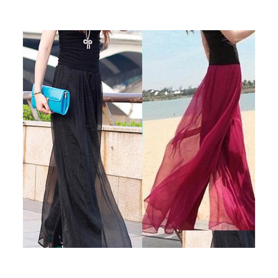 Women'S Pants Capris Womens Bright Silk Chiffon High Waist Wide Leg Female Summer Beach Skirt Elastic Casual Women Clothes F1232 D Dhcto, Pink tops
Women'S Pants Capris Womens Bright Silk Chiffon High Waist Wide Leg Female Summer Beach Skirt Elastic Casual Women Clothes F1232 D Dhcto, Pink tops
