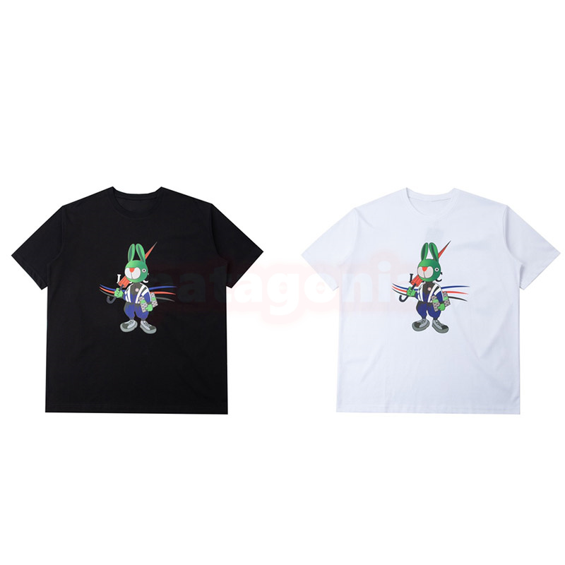 Designer Mens Summer Pure Cotton T Shirt Womens Digital Rabbit Print Tees Lovers Hip Hop Clothing Size S-XL, Black
Designer Mens Summer Pure Cotton T Shirt Womens Digital Rabbit Print Tees Lovers Hip Hop Clothing Size S-XL, Black