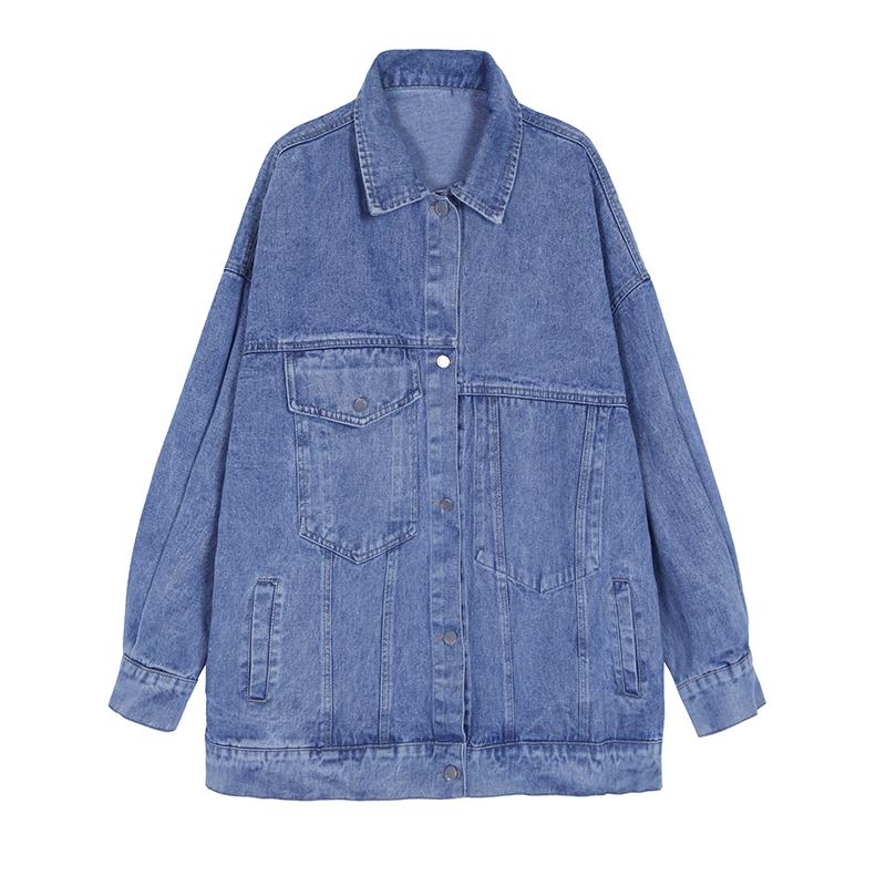 Women' Jackets 2023 Spring Oversized Denim For Women Fashion Simplicity Solid All-Match Casual Cowboy Coats Female Chic Tops Ins, Blue
Women' Jackets 2023 Spring Oversized Denim For Women Fashion Simplicity Solid All-Match Casual Cowboy Coats Female Chic Tops Ins, Blue