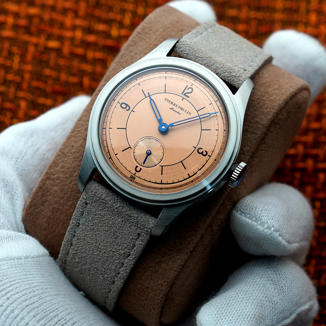 Wristwatches Pierre Paulin Salmon Dial Watch 50m Skin Diver Watch Vintage Small Seconds Mechanical Hand Watch 38mm Relogio Masculino 230313, Silver
Wristwatches Pierre Paulin Salmon Dial Watch 50m Skin Diver Watch Vintage Small Seconds Mechanical Hand Watch 38mm Relogio Masculino 230313, Silver