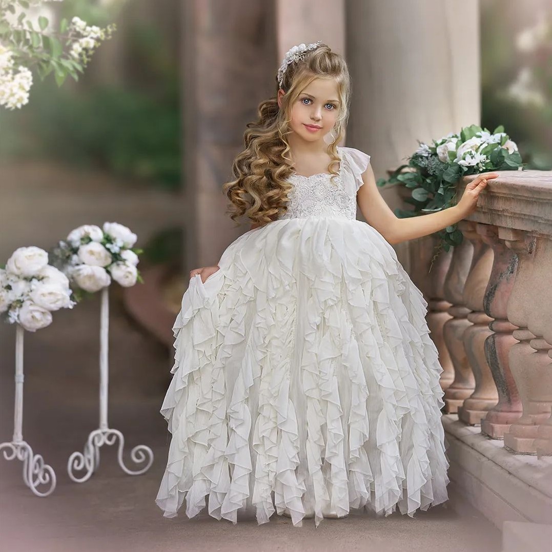 Charming Ruffled Flowers Princess Flower Girl Dresses Appliqued Chiffon Pageant Gowns For Beach Wedding And Birthday Kid Dress, Royal blue
Charming Ruffled Flowers Princess Flower Girl Dresses Appliqued Chiffon Pageant Gowns For Beach Wedding And Birthday Kid Dress, Royal blue