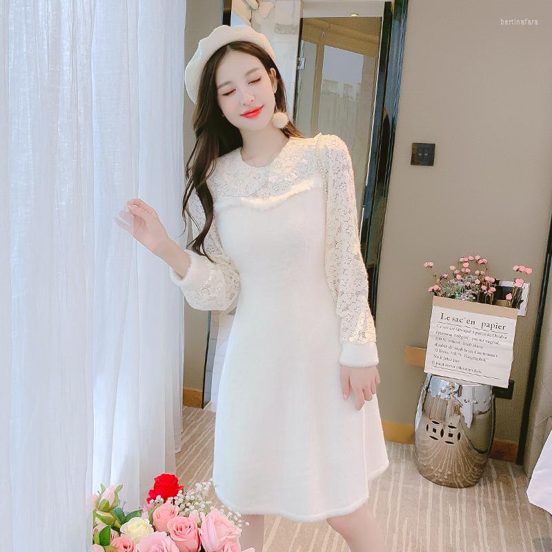 Casual Dresses The Autumn Of 2023 Women's Temperament Mink Wool Knitting Skirt Waist Dress, White
Casual Dresses The Autumn Of 2023 Women's Temperament Mink Wool Knitting Skirt Waist Dress, White