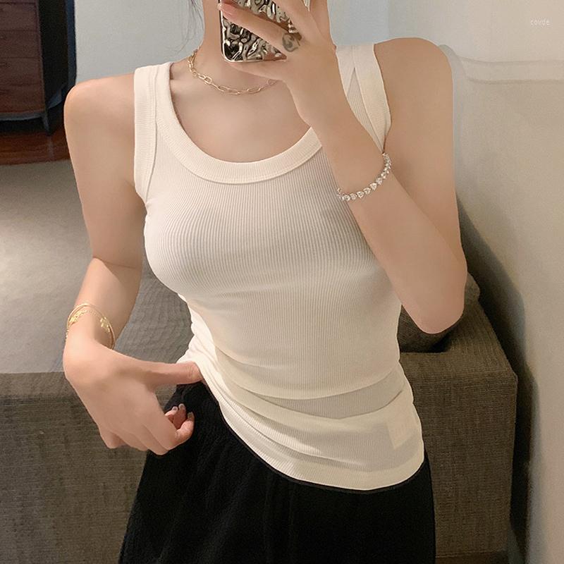 Women' Tanks Summer Cotton Women Basic Slim Cami Girls O Neck Sleeveless Tee Shirts Stretchy Sheath Camisole, White
Women' Tanks Summer Cotton Women Basic Slim Cami Girls O Neck Sleeveless Tee Shirts Stretchy Sheath Camisole, White