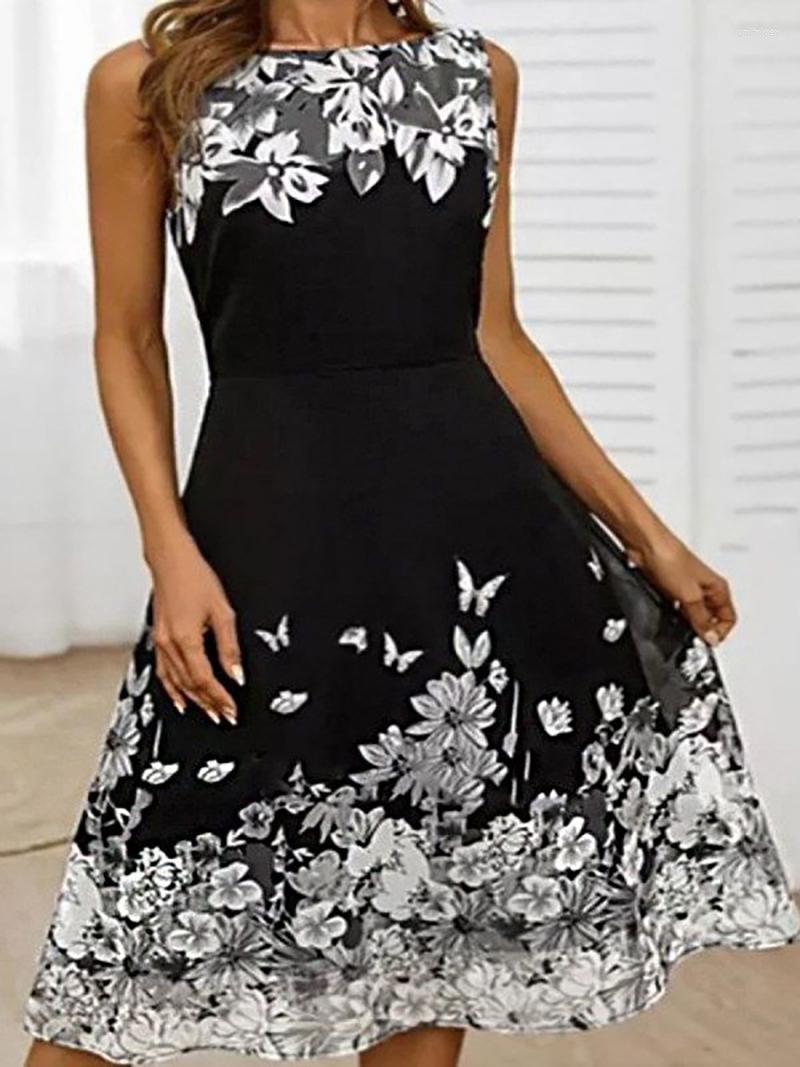 Party Dresses Women Print O Neck Dress Summer 2023 Casual Sweet Floral Elegant Ladies Sleeveless A-Line Drop Maxi, Black
Party Dresses Women Print O Neck Dress Summer 2023 Casual Sweet Floral Elegant Ladies Sleeveless A-Line Drop Maxi, Black