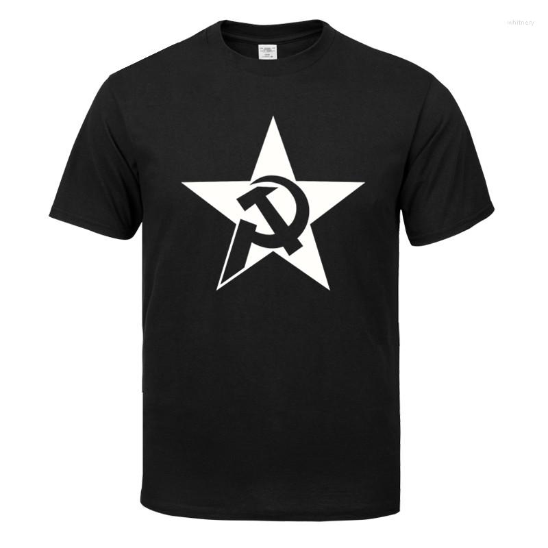 Men's T Shirts Pure Cotton Short Brand Shirt Men's Large Size Slim Fit Hammer And Sickle In Printed T-shirt Men Plus XS -3XL, Black
Men's T Shirts Pure Cotton Short Brand Shirt Men's Large Size Slim Fit Hammer And Sickle In Printed T-shirt Men Plus XS -3XL, Black