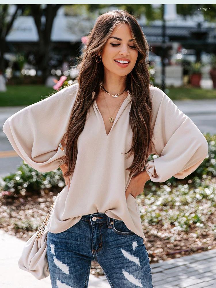 Women's Blouses Spring Autumn Women Top Shirt Fashion Casual V-neck Loose Black Long Sleeve Shirts Elegant Women's 2023
Women's Blouses Spring Autumn Women Top Shirt Fashion Casual V-neck Loose Black Long Sleeve Shirts Elegant Women's 2023