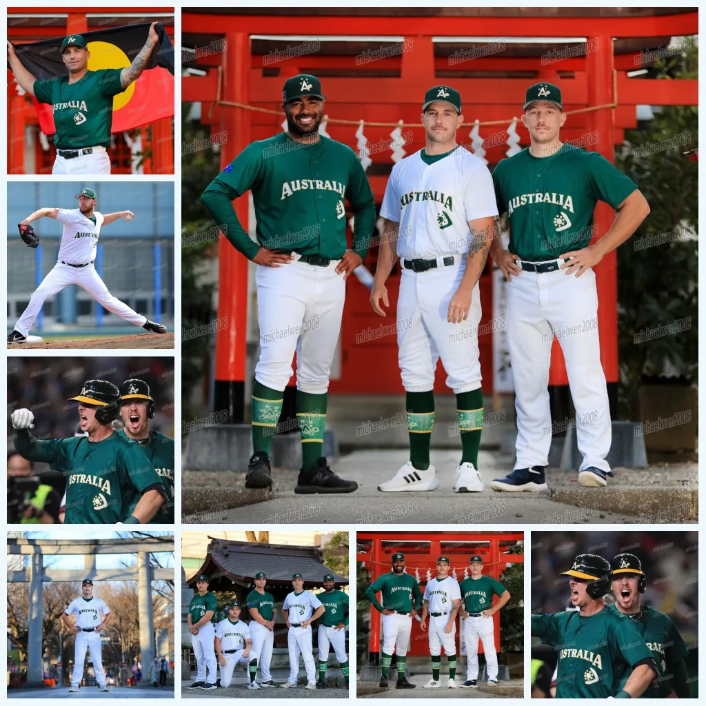 Classic Australia Baseball 2023 World Jerseys Wbc Rixon Wingrove Tim Kennelly Robbie Glendinning Jack O'loughlin Aaron Whitefield Alex Hall Kyle Gski Townsend, Youth(white)
Classic Australia Baseball 2023 World Jerseys Wbc Rixon Wingrove Tim Kennelly Robbie Glendinning Jack O'loughlin Aaron Whitefield Alex Hall Kyle Gski Townsend, Youth(white)