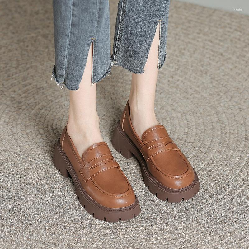 Dress Shoes LIHUAMAO Classic Penny Loafers Women Slip On Casual Outdoor Walking Footwear Brown Thick Sole Outsole Chunky Heel, Beige
Dress Shoes LIHUAMAO Classic Penny Loafers Women Slip On Casual Outdoor Walking Footwear Brown Thick Sole Outsole Chunky Heel, Beige