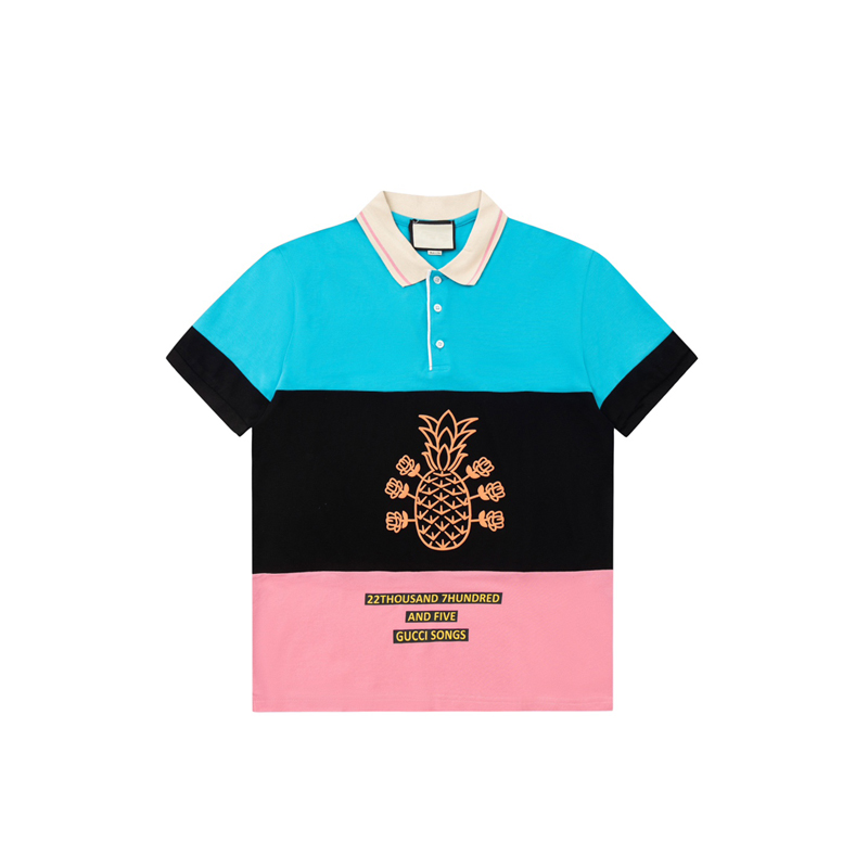 23ss Spring Summer Polos Tee Fruits Patchwork T shirt Short Sleeve Streetwear Cotton Europe Men Women Casual US Stripe Tshirt
23ss Spring Summer Polos Tee Fruits Patchwork T shirt Short Sleeve Streetwear Cotton Europe Men Women Casual US Stripe Tshirt