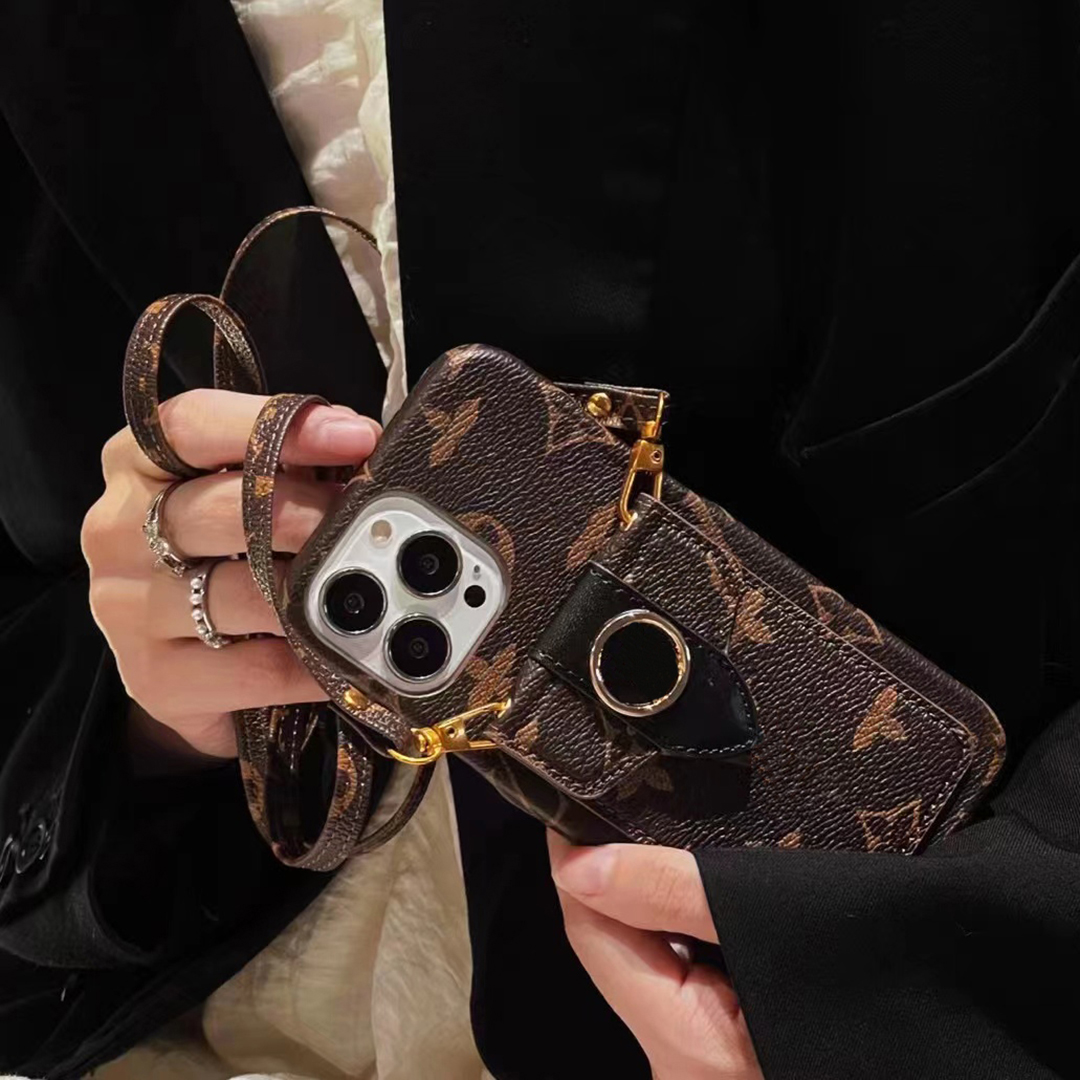 Designer LU Brown Flower Card Crossbody Phone Cases for iPhone 14 13 12 11 Pro max 14pro 13pro 12pro 11pro X Xs Xr 8 7 plus Leather Wallet Case Cover with gift logo box, #2
Designer LU Brown Flower Card Crossbody Phone Cases for iPhone 14 13 12 11 Pro max 14pro 13pro 12pro 11pro X Xs Xr 8 7 plus Leather Wallet Case Cover with gift logo box, #2