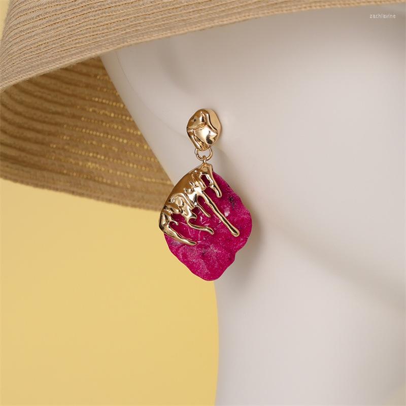 Dangle Earrings LIMAX Fashion Trend Personality Creative Women Versatile Design Irregular Red Mountain Stone Special Women's Earring
Dangle Earrings LIMAX Fashion Trend Personality Creative Women Versatile Design Irregular Red Mountain Stone Special Women's Earring