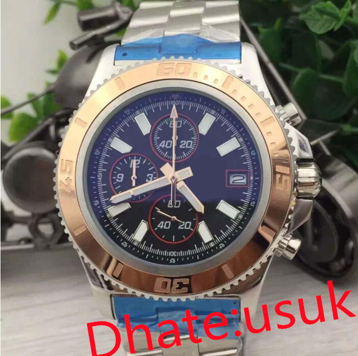 Mens Watches New Arrival Quartz Chronograph 44MM Men's Wristwatch Superocean A17384 Black Dial Number Bezel Platinum Skeleton Stainless Male Watch
Mens Watches New Arrival Quartz Chronograph 44MM Men's Wristwatch Superocean A17384 Black Dial Number Bezel Platinum Skeleton Stainless Male Watch