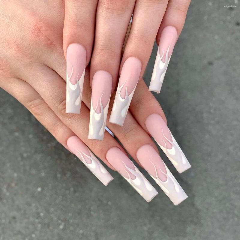 False Nails Fake Nail Morandi Gray Flame Full Cover DIY Glue Press On Supplies For Professional, Jp1410
False Nails Fake Nail Morandi Gray Flame Full Cover DIY Glue Press On Supplies For Professional, Jp1410