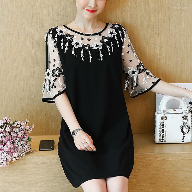 Party Dresses Women Dress 2023 Straight Patchwork Lace Elegant Half Flare Sleeve Office Lady O-Neck Black Plus Size 2724 50
Party Dresses Women Dress 2023 Straight Patchwork Lace Elegant Half Flare Sleeve Office Lady O-Neck Black Plus Size 2724 50