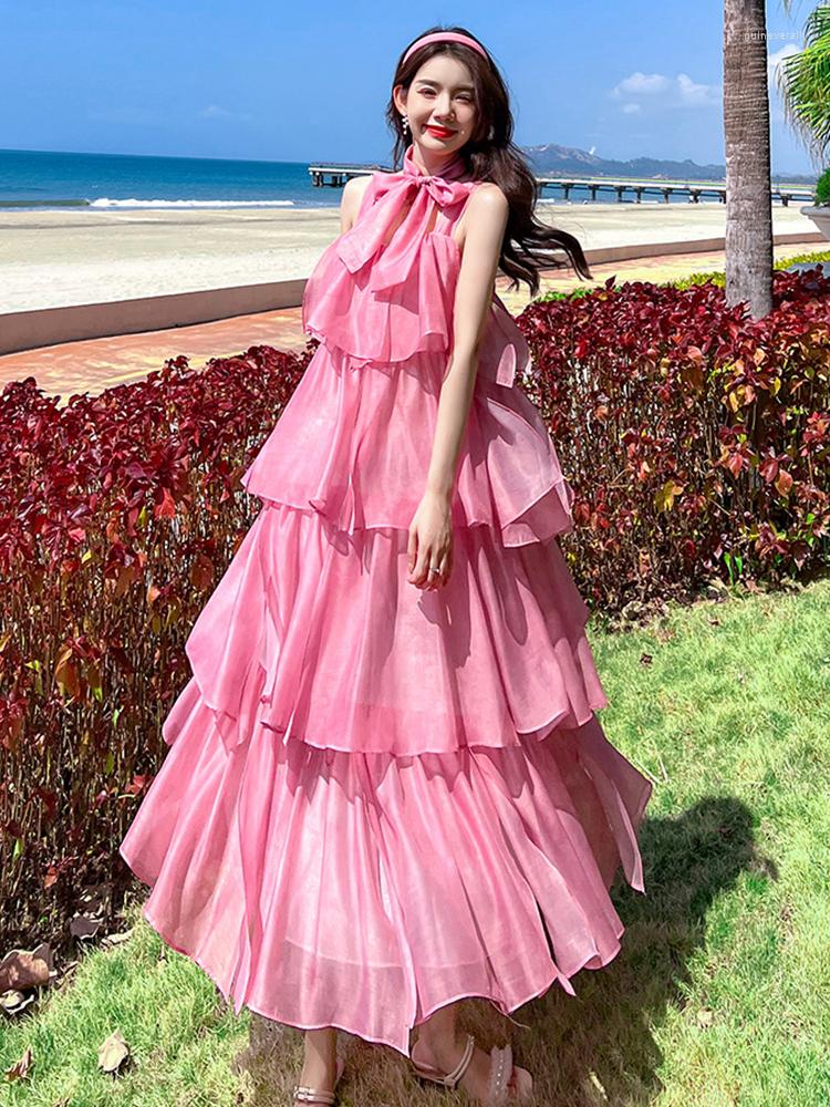 Casual Dresses Chic Women Evening Dress Ruffle Strap Maxi Party Birthday Beach Vacation Prom Gown Girl Robe Femme Mujer Vestidos Fiesta, Pink
Casual Dresses Chic Women Evening Dress Ruffle Strap Maxi Party Birthday Beach Vacation Prom Gown Girl Robe Femme Mujer Vestidos Fiesta, Pink