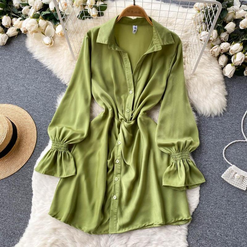 Casual Dresses Autumn Women Light Familiar Style Stunning Red Pleated Single-breasted Party Lapel French Vestidos Black Dress
Casual Dresses Autumn Women Light Familiar Style Stunning Red Pleated Single-breasted Party Lapel French Vestidos Black Dress