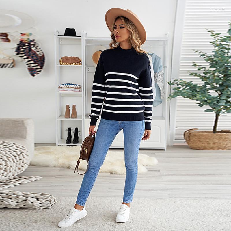 Women' Sweaters Women Vintage Sweatshirts Be Applicable To Style Turtleneck Knitted Pullovers Striped Sweater For Women' Orange, Green
Women' Sweaters Women Vintage Sweatshirts Be Applicable To Style Turtleneck Knitted Pullovers Striped Sweater For Women' Orange, Green