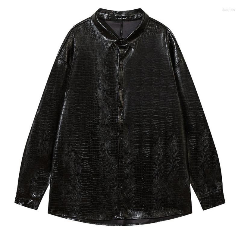 Men's Casual Shirts Trend Brand Fashion Black Snake Pattern Fall Korean Slim Fit Camisa Social Masculina Leather Shirt Men's
Men's Casual Shirts Trend Brand Fashion Black Snake Pattern Fall Korean Slim Fit Camisa Social Masculina Leather Shirt Men's
