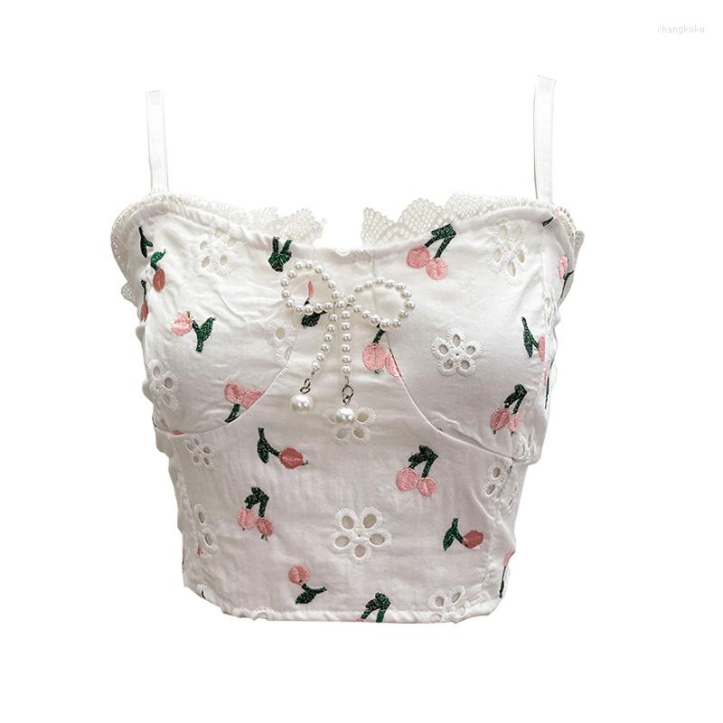 Women's Tanks Straps Cute Camisoles Crop Tops Women Lace Up Sexy Beading Strappy Flowers Embroidery, White
Women's Tanks Straps Cute Camisoles Crop Tops Women Lace Up Sexy Beading Strappy Flowers Embroidery, White