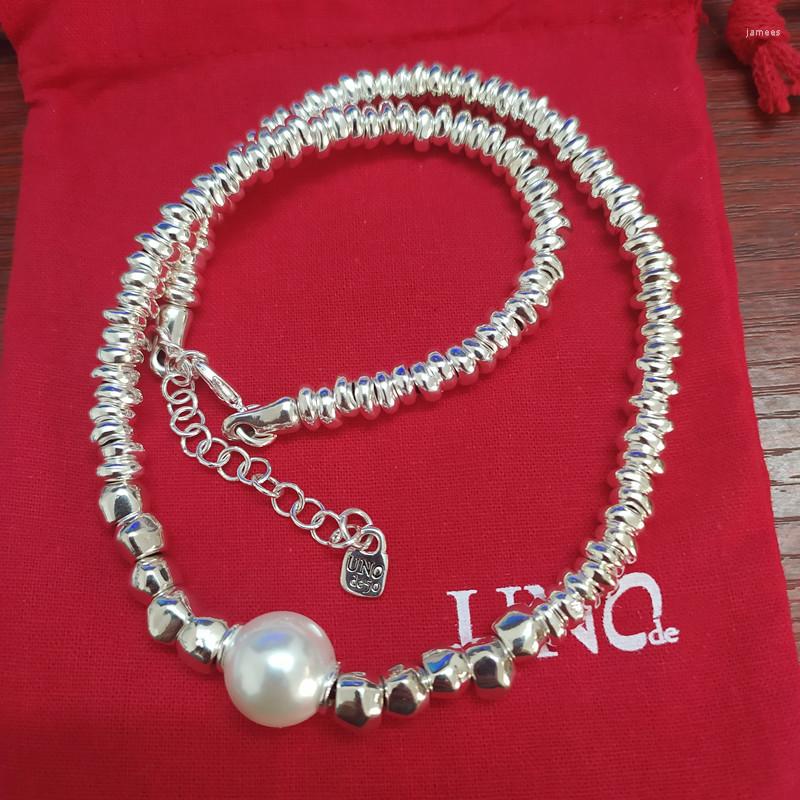 Chains High Quality European And American Original Fashion Electroplating 925 Silver Pearl Pendant Beads Necklace Simple Jewelry Gift
Chains High Quality European And American Original Fashion Electroplating 925 Silver Pearl Pendant Beads Necklace Simple Jewelry Gift