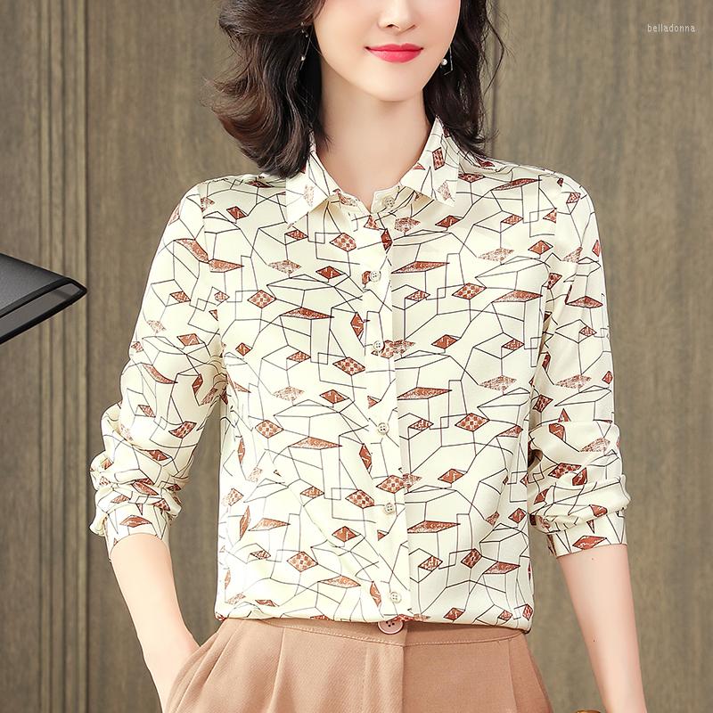 Women's Blouses Elegant Women's Print Shirt 2023 Spring Summer Turn-down Collar Fashion Women Long Sleeve Real Silk Woman Casual Blouse, Beige
Women's Blouses Elegant Women's Print Shirt 2023 Spring Summer Turn-down Collar Fashion Women Long Sleeve Real Silk Woman Casual Blouse, Beige
