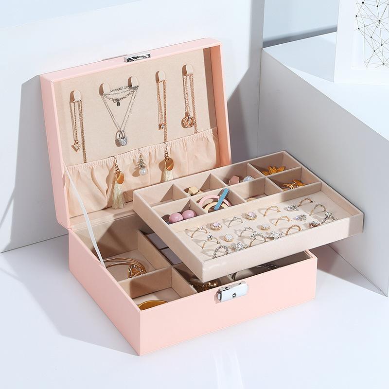 Jewelry Pouches Jewlery Box Earrings Ear Stud Storage Ornament Organizer Necklace Ring Large Capacity Container
Jewelry Pouches Jewlery Box Earrings Ear Stud Storage Ornament Organizer Necklace Ring Large Capacity Container