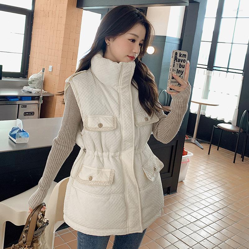 Women's Vests Down Cotton Vest Women's 2023 Autumn Winter Fashion Casual Thick Warm Loose Sleeveless Waistcoat Female Jacket Outwear, White
Women's Vests Down Cotton Vest Women's 2023 Autumn Winter Fashion Casual Thick Warm Loose Sleeveless Waistcoat Female Jacket Outwear, White