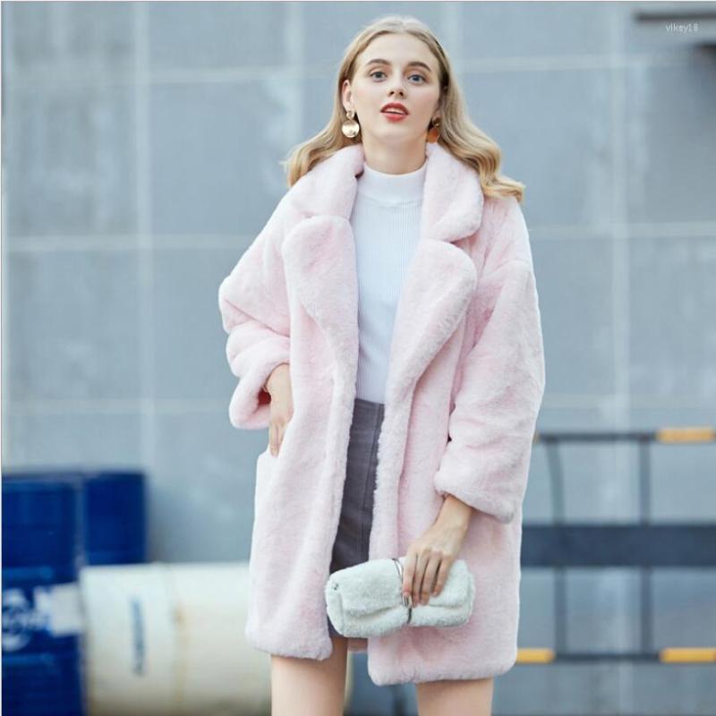 Women's Fur Women Mink Faux Coat Solid Female Turn Down Collar Winter Warm Fake Lady Casual Jacket, White
Women's Fur Women Mink Faux Coat Solid Female Turn Down Collar Winter Warm Fake Lady Casual Jacket, White