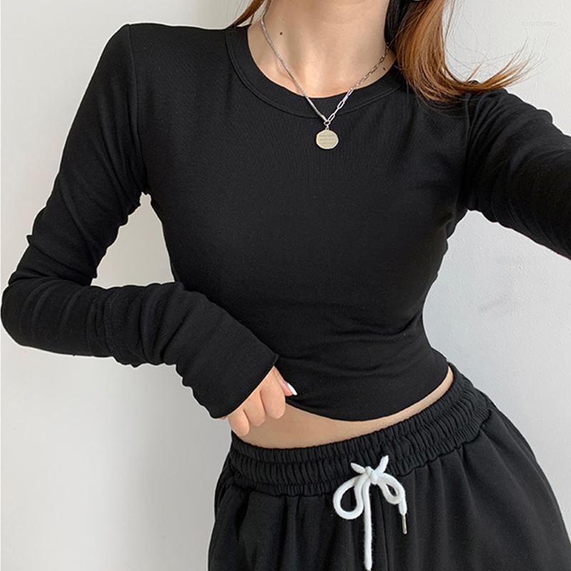 Women's T Shirts O-Neck Long Sleeve Shirt Women Ribbed Sexy Cropped Tops 2023 Spring Black White Casual Skinny Slim Basic Woman T-Shirts
Women's T Shirts O-Neck Long Sleeve Shirt Women Ribbed Sexy Cropped Tops 2023 Spring Black White Casual Skinny Slim Basic Woman T-Shirts
