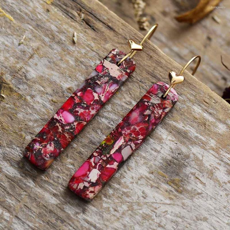Dangle Earrings Art Deco Women Gold Plated Heart Rectangle Sea Sediment Jasper Drop Earring Designer Natural Stone Jewelry Wholesale
Dangle Earrings Art Deco Women Gold Plated Heart Rectangle Sea Sediment Jasper Drop Earring Designer Natural Stone Jewelry Wholesale