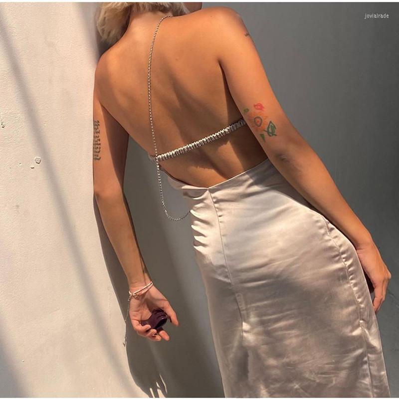 Casual Dresses Spring 2023 Sexy Open Back Oblique Shoulder Zipper Dress Female Draped Mid-length Skirt Elegant Sleeveless Club Party, Grey
Casual Dresses Spring 2023 Sexy Open Back Oblique Shoulder Zipper Dress Female Draped Mid-length Skirt Elegant Sleeveless Club Party, Grey