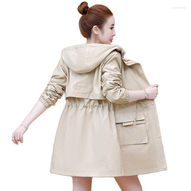 Women's Trench Coats Women Coat 2023 Spring Autumn Hooded Mid Long Outerwear Loose Korean Female Windbreaker Casual Overcoat Tops, Khaki
Women's Trench Coats Women Coat 2023 Spring Autumn Hooded Mid Long Outerwear Loose Korean Female Windbreaker Casual Overcoat Tops, Khaki