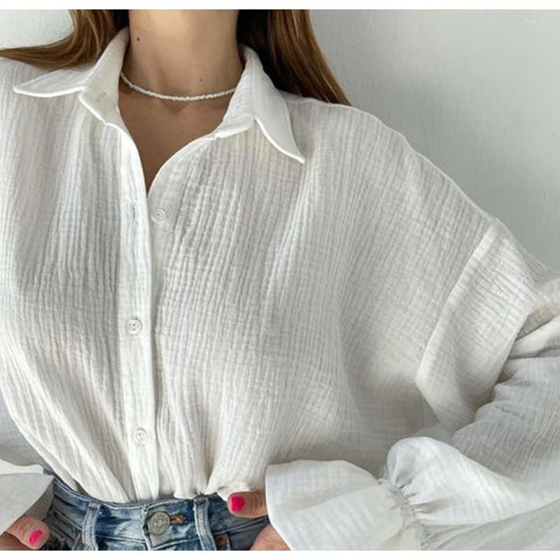 Women' Blouses Cotton Trumpet Sleeves White Shirts Women Loose Blouse Spring Oversized Shirt Long Sleeve Womens Casual
Women' Blouses Cotton Trumpet Sleeves White Shirts Women Loose Blouse Spring Oversized Shirt Long Sleeve Womens Casual