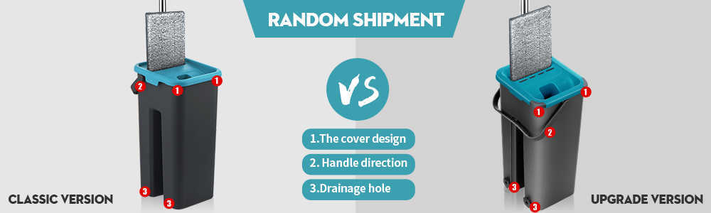 New New Flat Squeeze And Bucket Hand Free Wringing Cleaning Microfiber Mop Pads Wet Or Dry Usage On Hardwood Laminate Tile