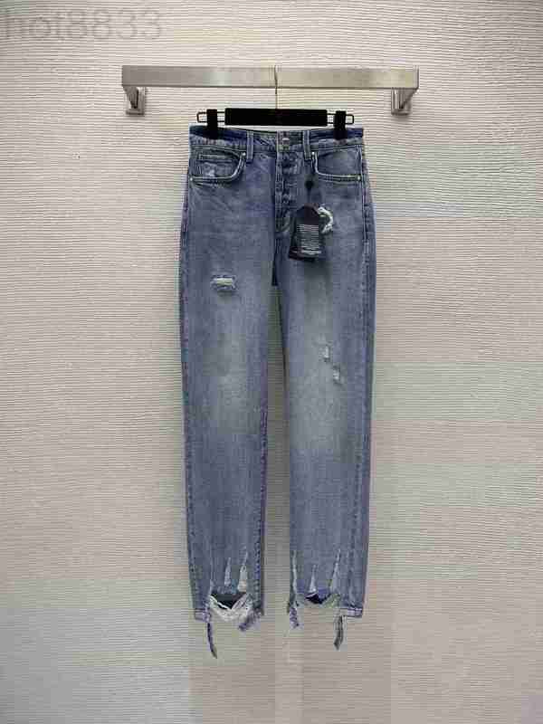 Women' Jeans Designer 2023 New Spring Summer Fashion Panelled Straight Brand Same Style Pants Luxury Clothing 0UIQ, Blue
Women' Jeans Designer 2023 New Spring Summer Fashion Panelled Straight Brand Same Style Pants Luxury Clothing 0UIQ, Blue