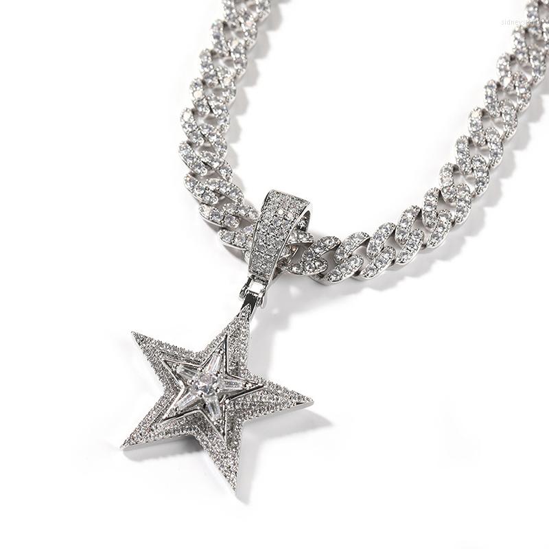 Pendant Necklaces Hip Hop 5A CZ Stone Paved Bling Iced Out Rotatable Star Pendants Necklace For Men Rapper Jewelry Gold Silver Color
Pendant Necklaces Hip Hop 5A CZ Stone Paved Bling Iced Out Rotatable Star Pendants Necklace For Men Rapper Jewelry Gold Silver Color